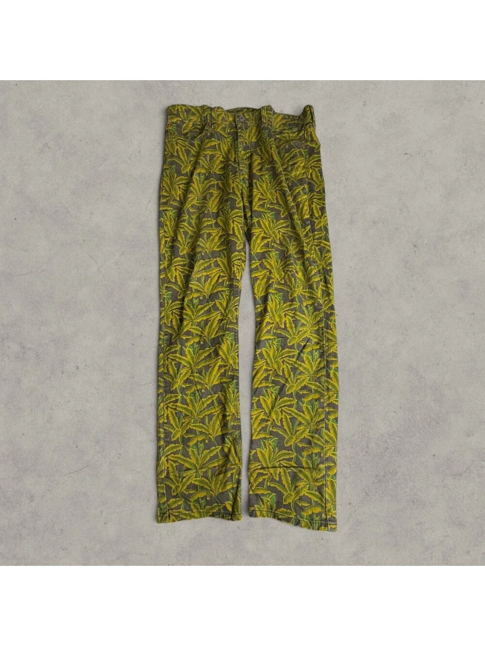 Levi's 511 Slim Fit Banana Tree Print Jeans Men's Size 36x32